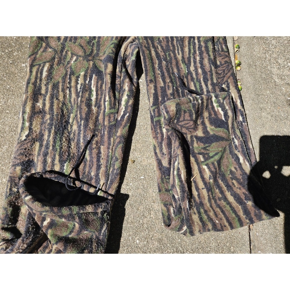Vintage 90s Spartan Realtree Orig Camo Fleece Pants Polartuff Made In USA 36×30 - Picture 2 of 9